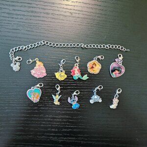 disney bracelet with 10 pendants